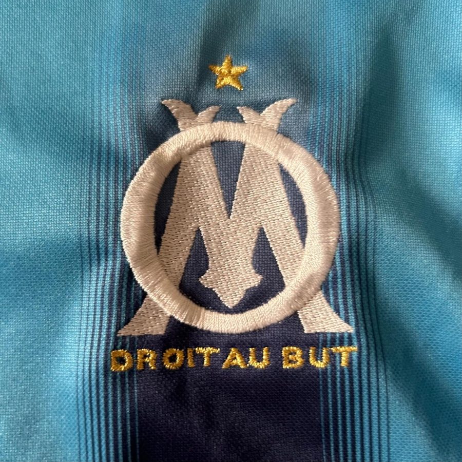 olympique marseille away jersey adidas 2004 2005 blue navy