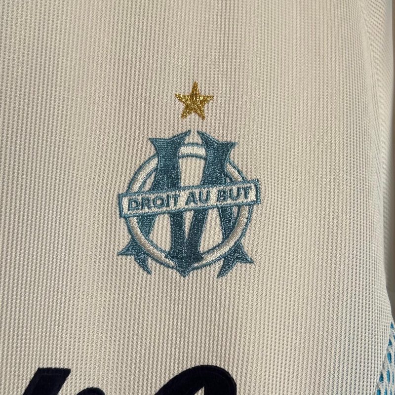 olympique marseille home jersey adidas 2002 2003 white