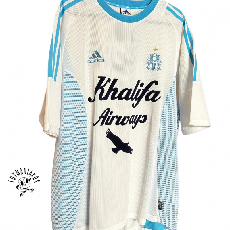 olympique marseille home jersey adidas 2002 2003 white