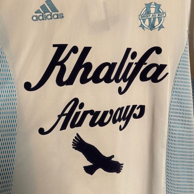 olympique marseille home jersey adidas 2002 2003 white