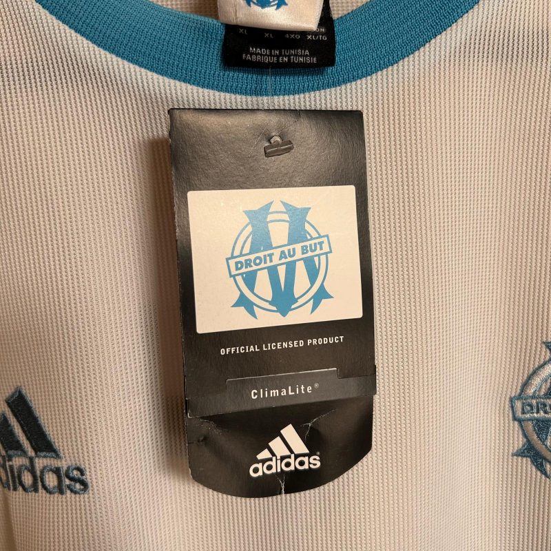olympique marseille home jersey adidas 2002 2003 white