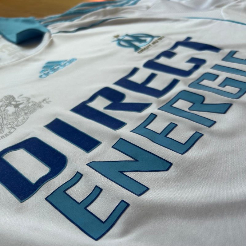 olympique marseille home kit adidas 2008 2009 direct energie white