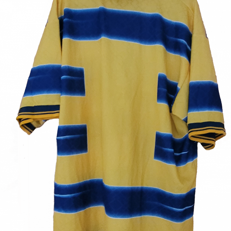 parma home 1998 1999f lotto yellow blue