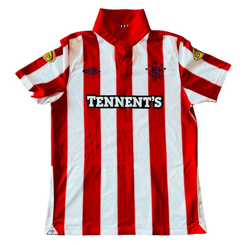 glasgow rangers away jersey umbro 2010 2011 red white