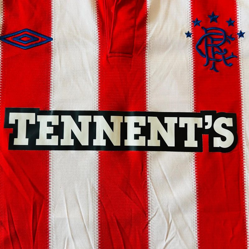 glasgow rangers away jersey umbro 2010 2011 red white