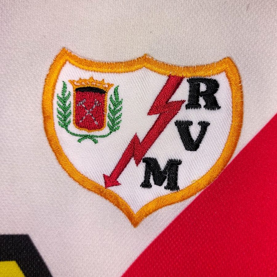 rayo vallecano 2001 2002 home red white joma
