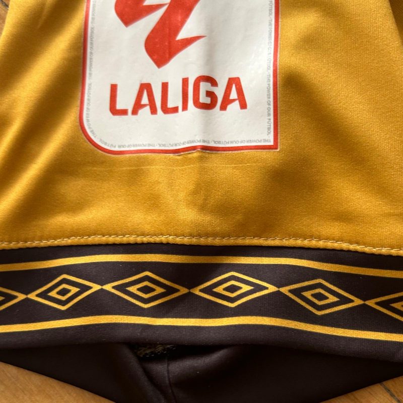 rayo vallecano away kit umbro 2023 2024 front golden black ray