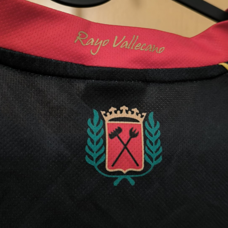 rayo vallecano away visitante errea 2012 2013 black red