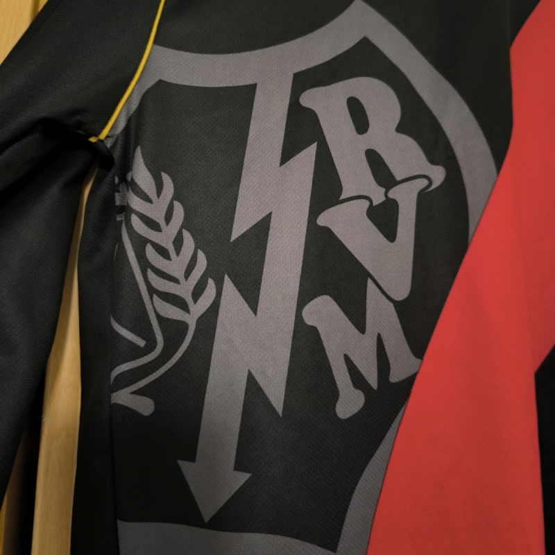 rayo vallecano away visitante errea 2012 2013 black red