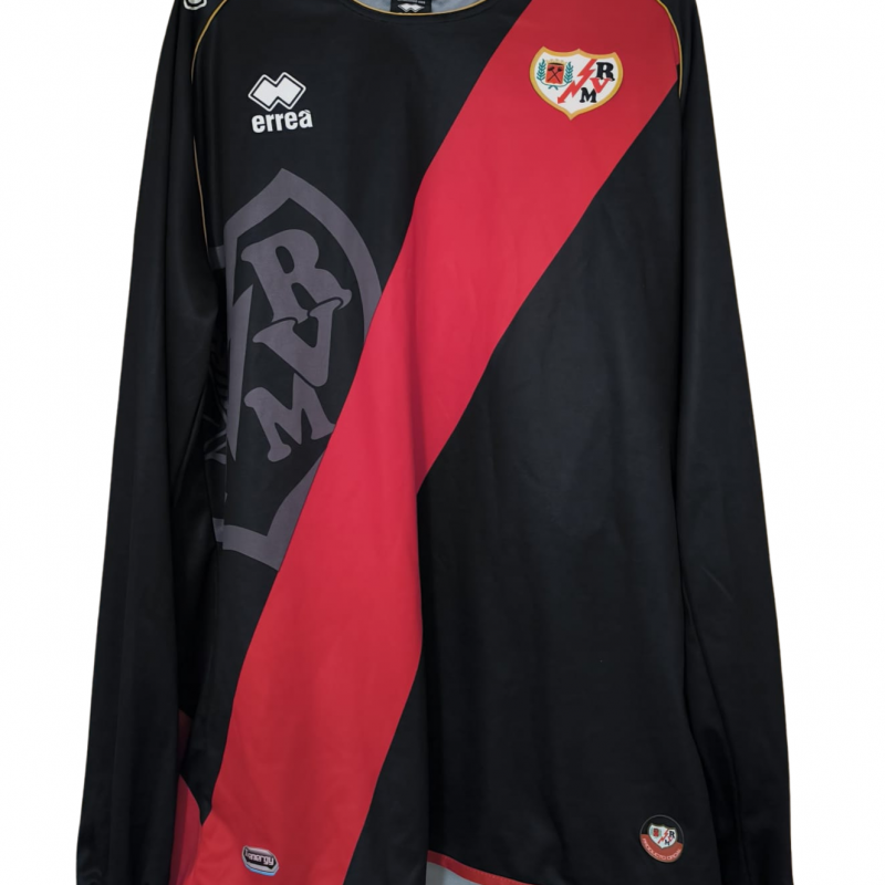 rayo vallecano away visitante errea 2012 2013 black red