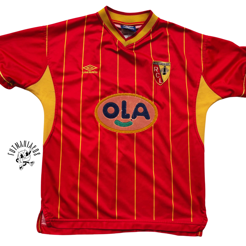 rc lens umbro-home-jersey-1999-2000 red