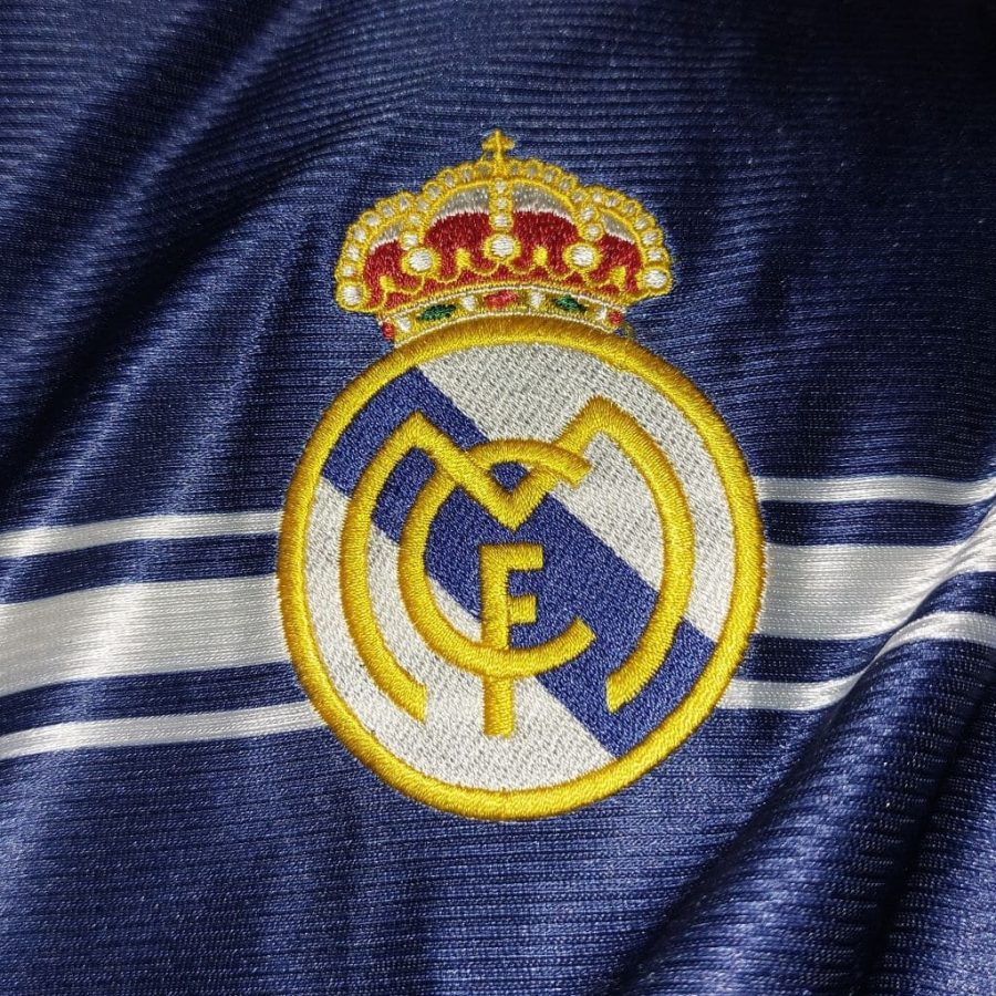 real madrid adidas away 1998 1999 blue teka