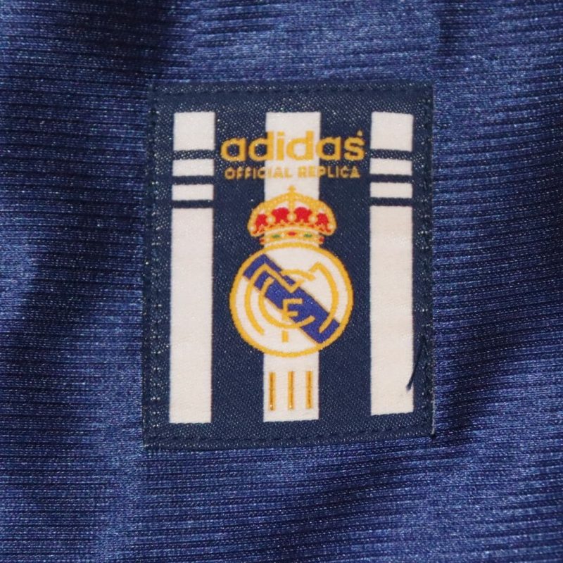real madrid adidas away 1998 1999 blue teka