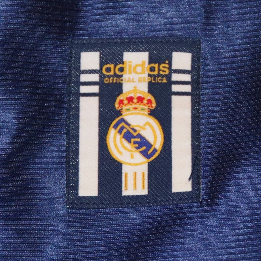 real madrid adidas away 1998 1999 blue teka