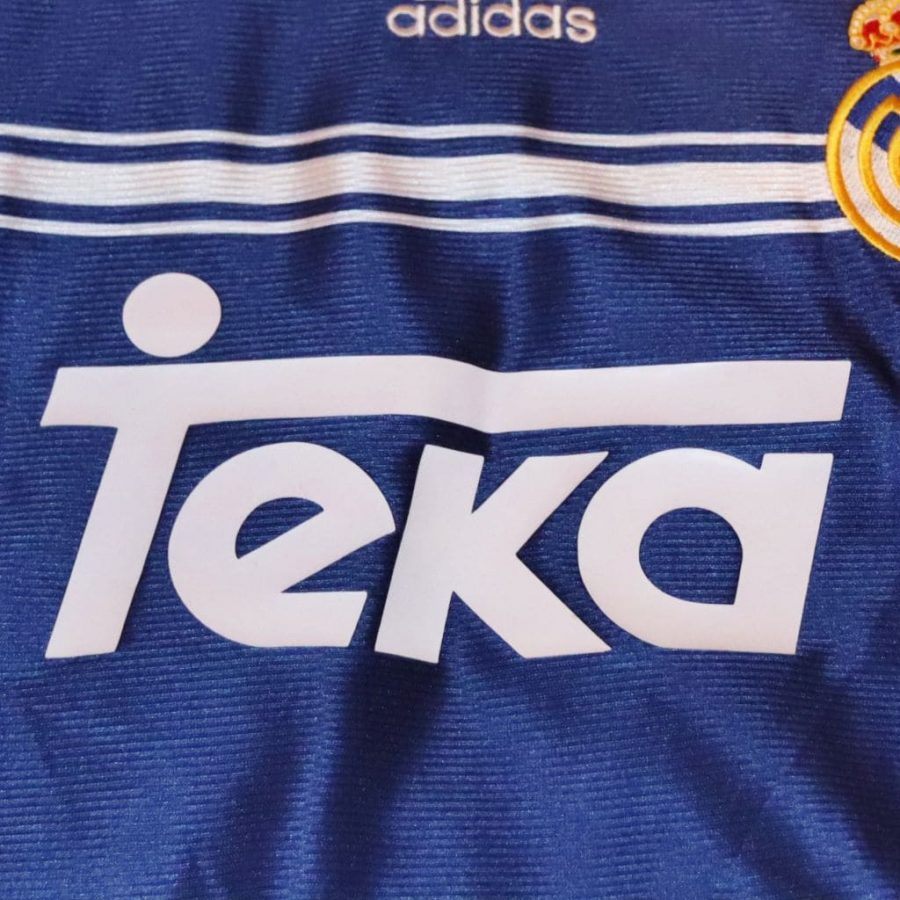 real madrid adidas away 1998 1999 blue teka