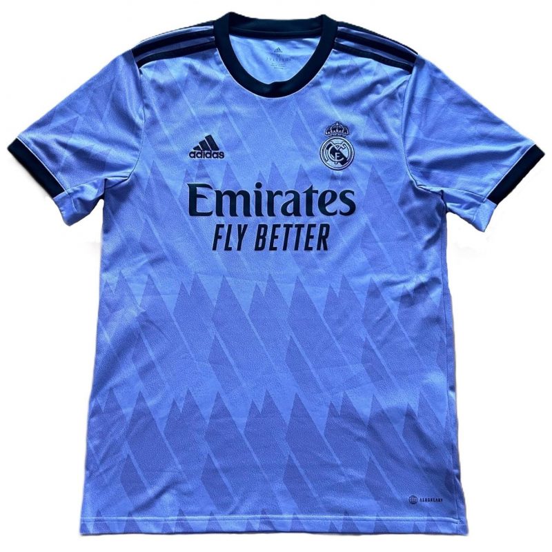 real madrid away 2022 2023 purple violet adidas fly emirates
