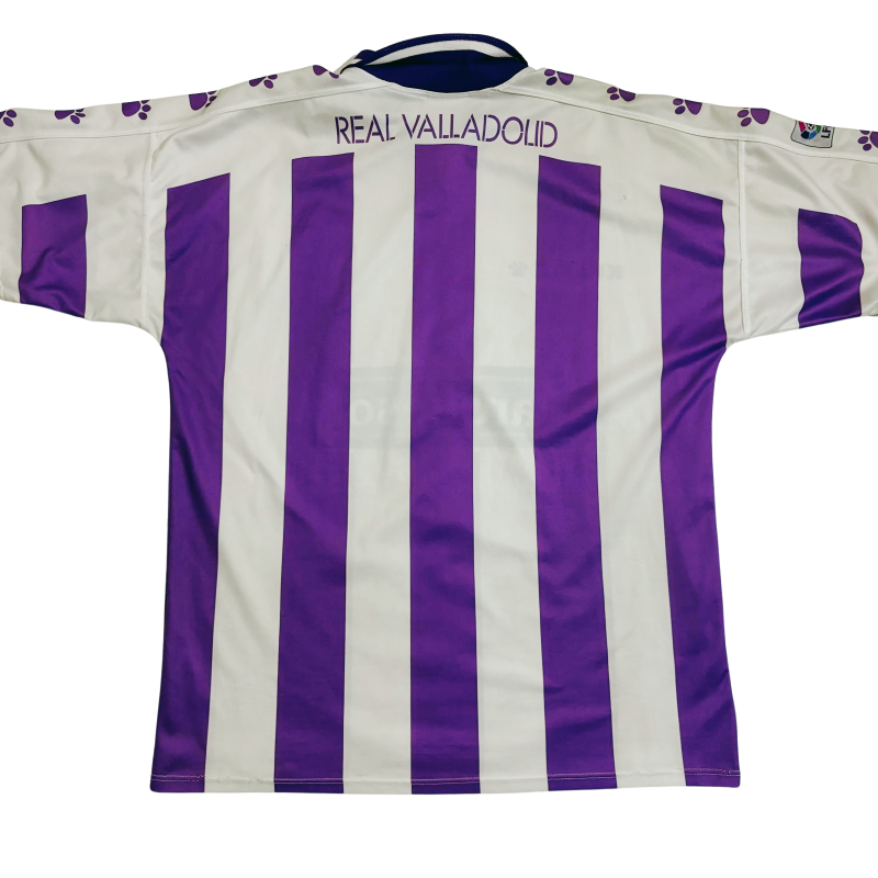 real valladolid kelme home jersey 1995 1996 purple white