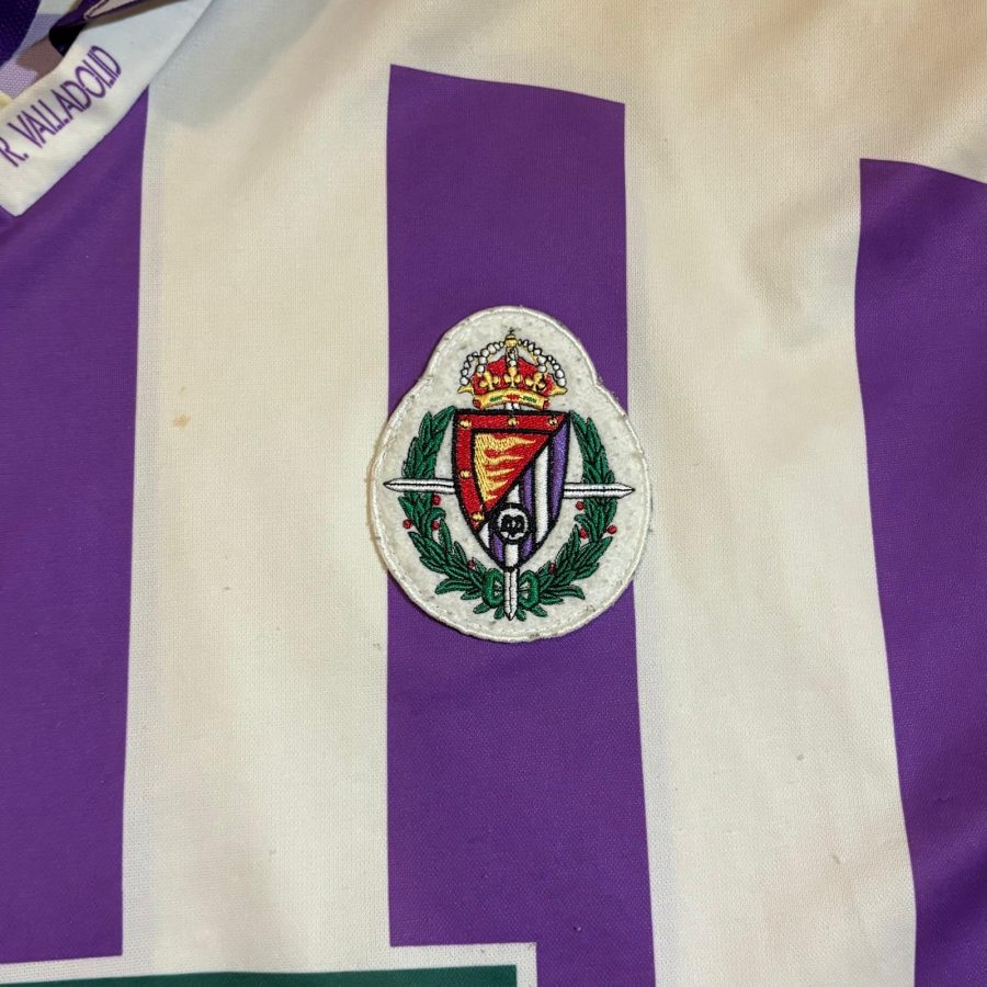 real valladolid kelme home jersey 1995 1996 purple white