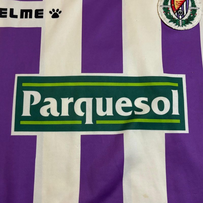 real valladolid kelme home jersey 1995 1996 purple white