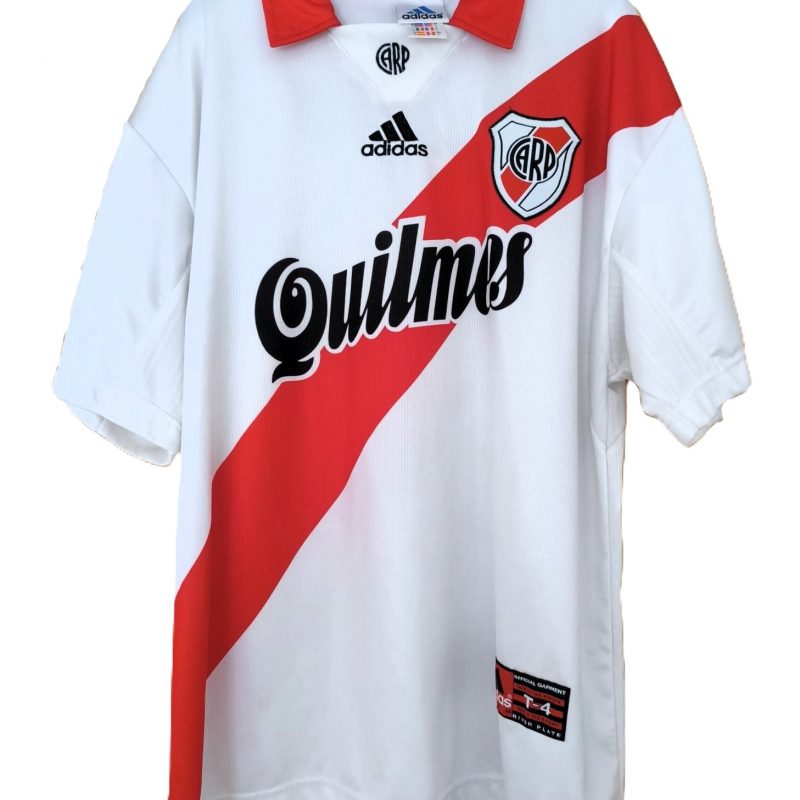 river plate adidas home kit quilmes 1998 1999 2000 white red