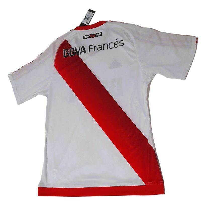 river plate home kit adidas 2016 2017 red white bbva