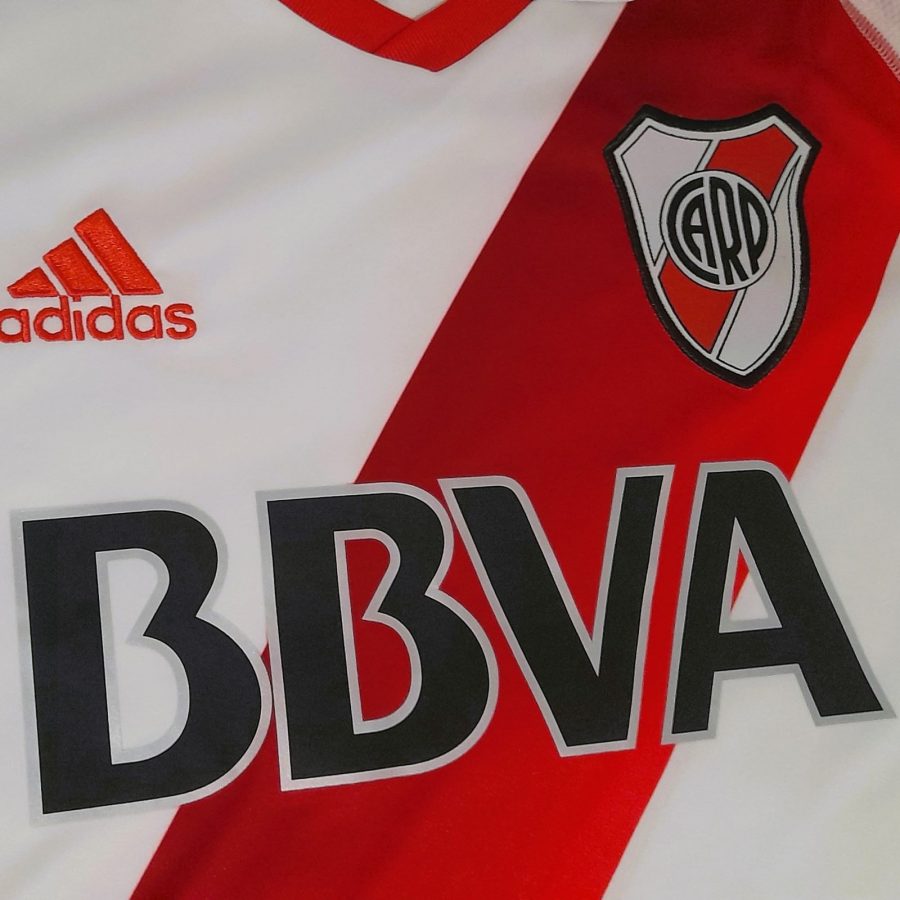 river plate home kit adidas 2016 2017 red white bbva