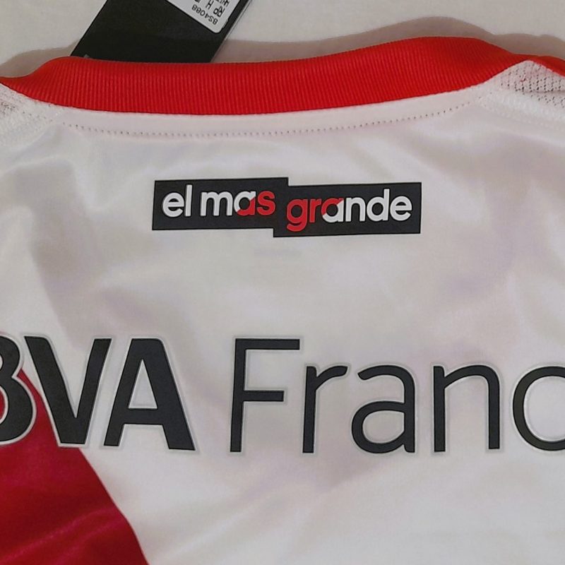 river plate home kit adidas 2016 2017 red white bbva