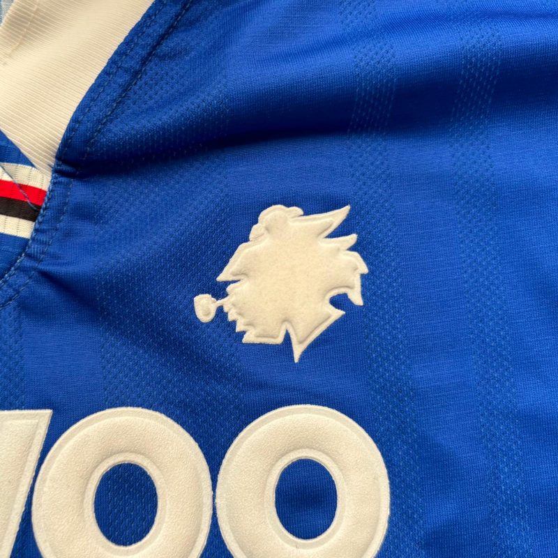 sampdoria home jersey asics 1998 1999 blue