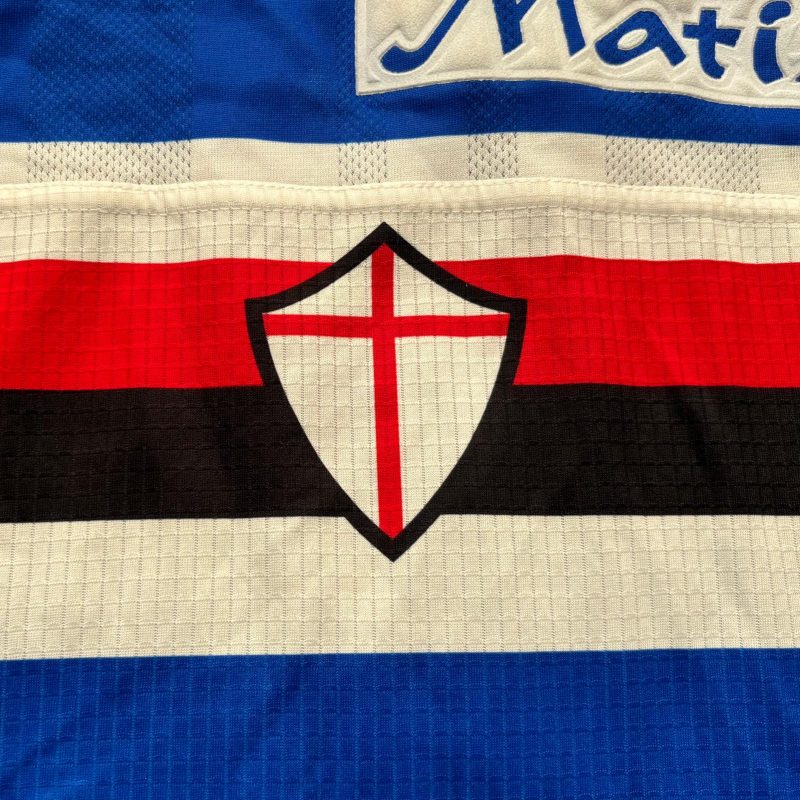 sampdoria home jersey asics 1998 1999 blue