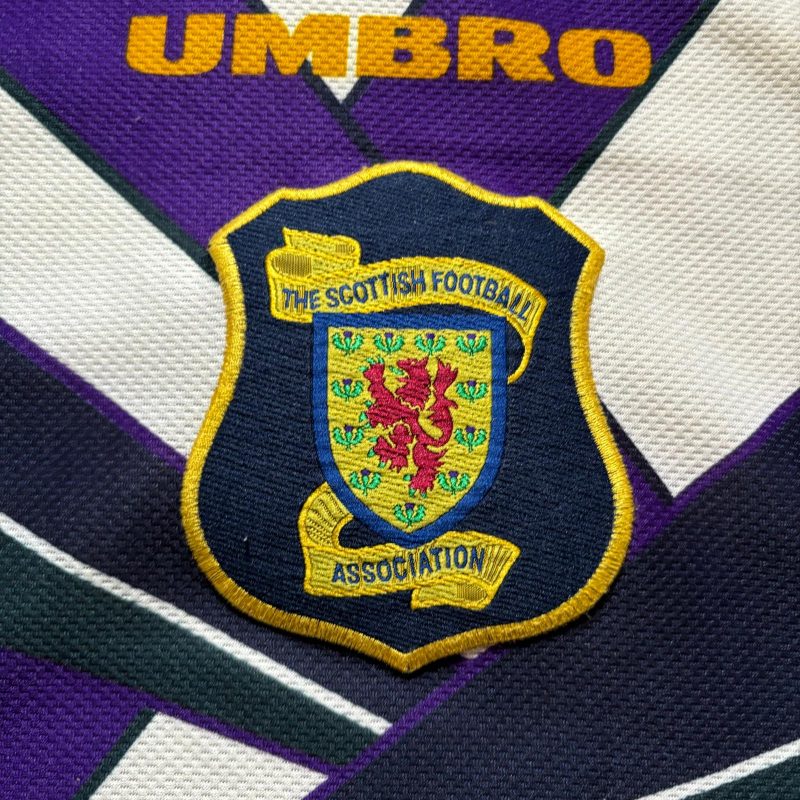 scotland umbro away jersey 1994 1996 white