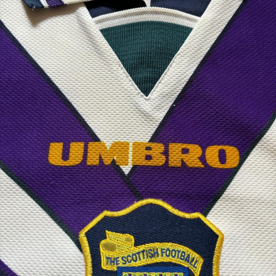 scotland umbro away jersey 1994 1996 white