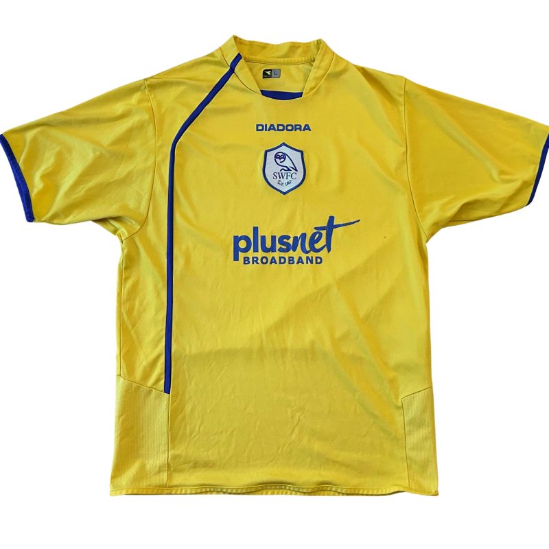 sheffield wednesday diadora away jersey 2006 2007 yellow