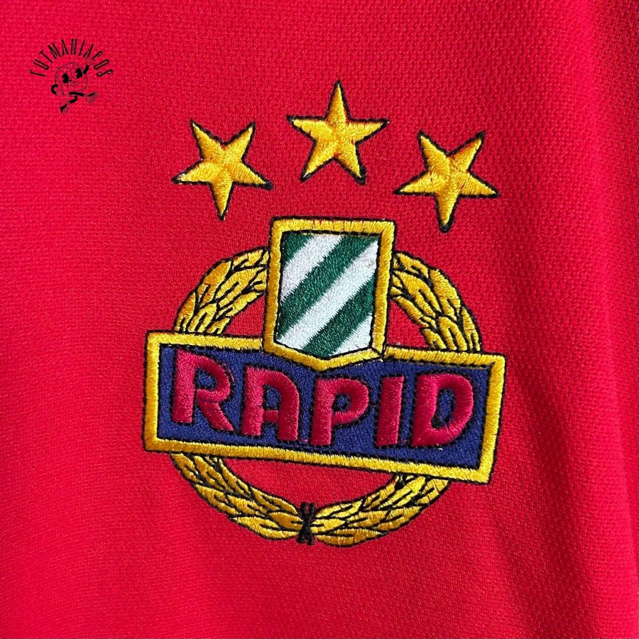 sk rapid wien third jersey adidas 2000 2001 red 613218