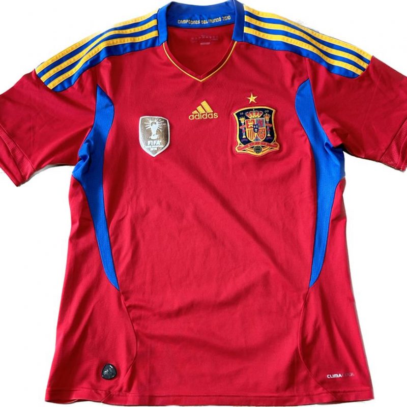 spain adidas home kit 2010 red
