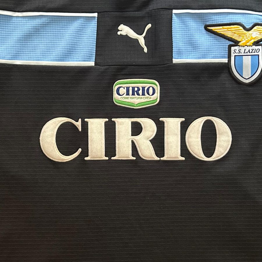 ss lazio puma away kit black 1998 1999 2000 cirio
