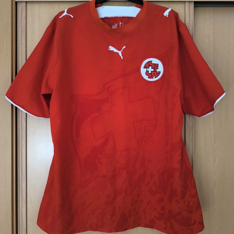 switzerland puma home kit 2006 red schweiz svizzera suisse