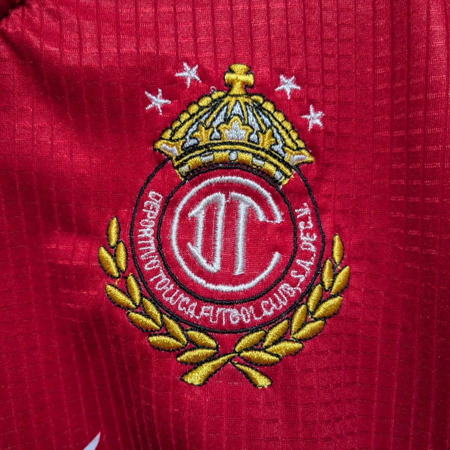 toluca home jersey diadora 1998 1999 red