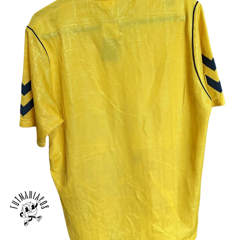 tottenham hotspur hummel away jersey yellow 1988 1991