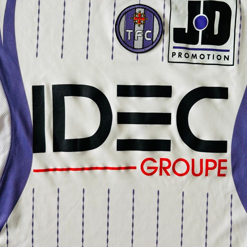 toulouse away jersey airness 2010 2011 white purple