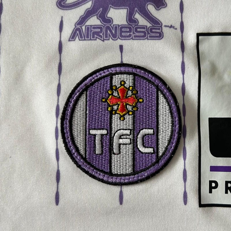toulouse away jersey airness 2010 2011 white purple