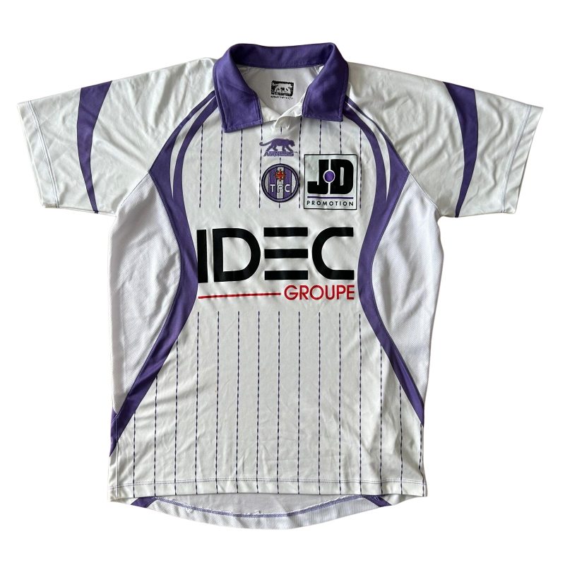 toulouse away jersey airness 2010 2011 white purple
