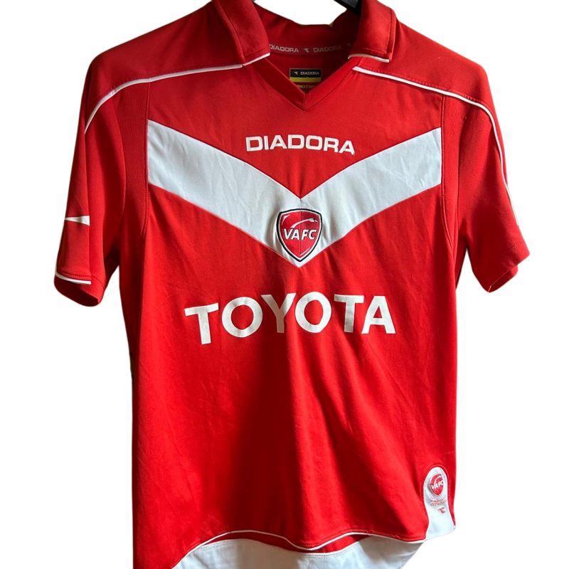 valenciennes diadora home jersey 2008 2009 red white