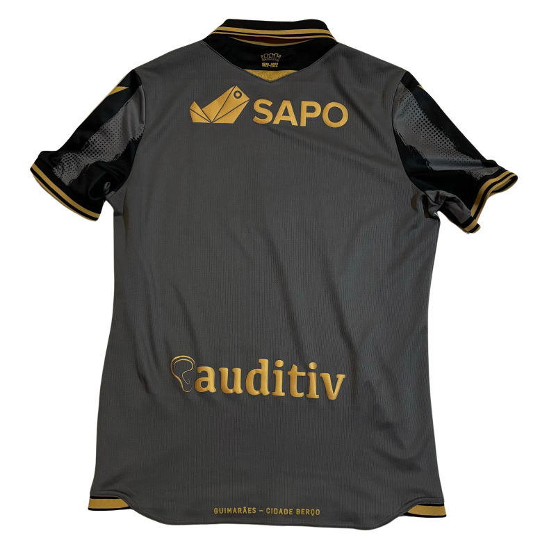 vitoria sc guimaraes macron away jersey 2022 2023 grey black