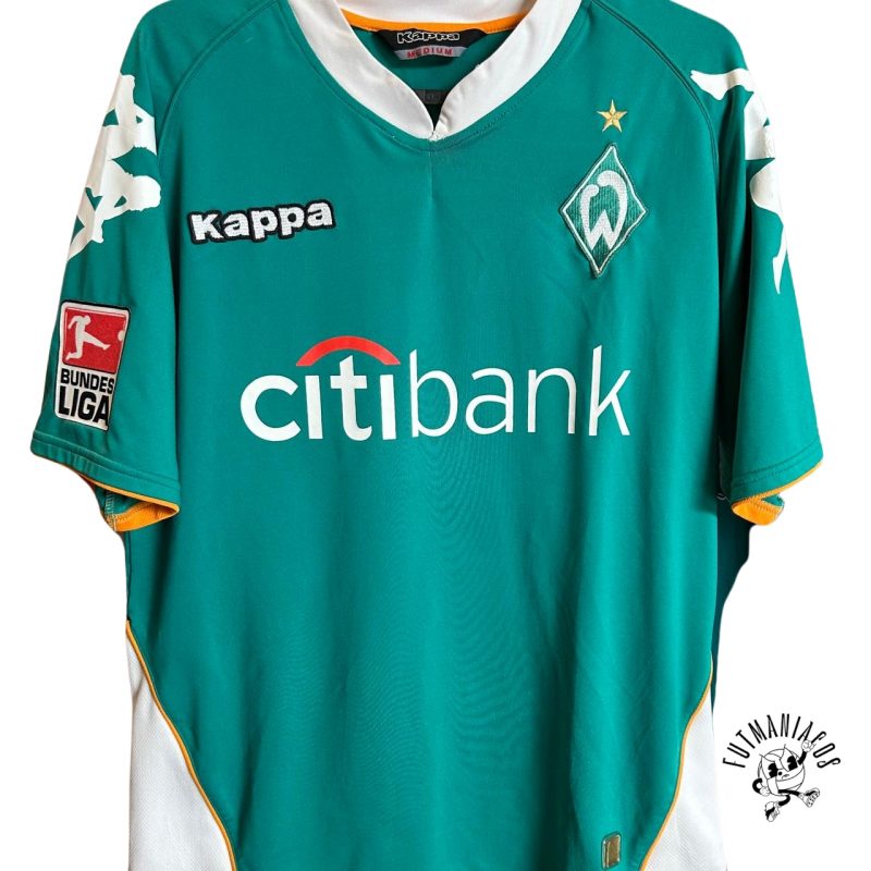 werder bremen kappa home jersey 2007 2008 green